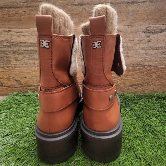 New Sam Edelman Linds Layered Booties Sz 9.0 - Picture 6 of 14